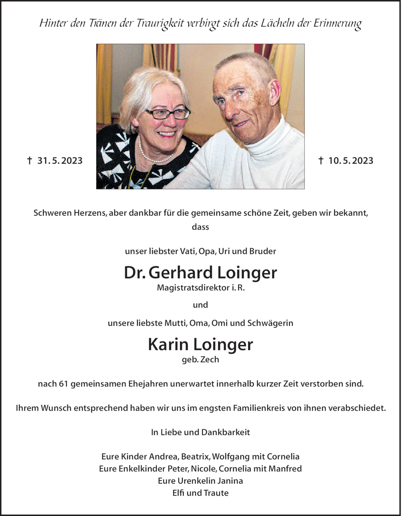 Karin und Gerhard Loinger Bild
