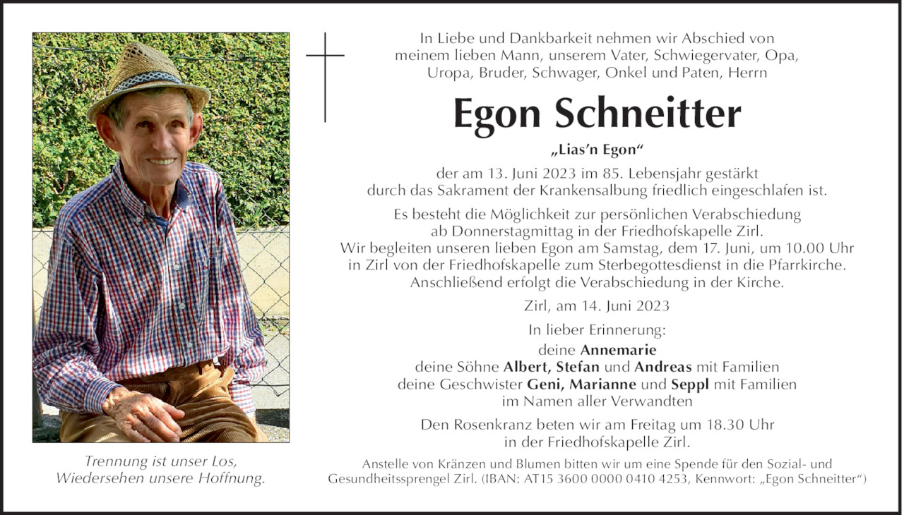 Egon Schneitter Bild