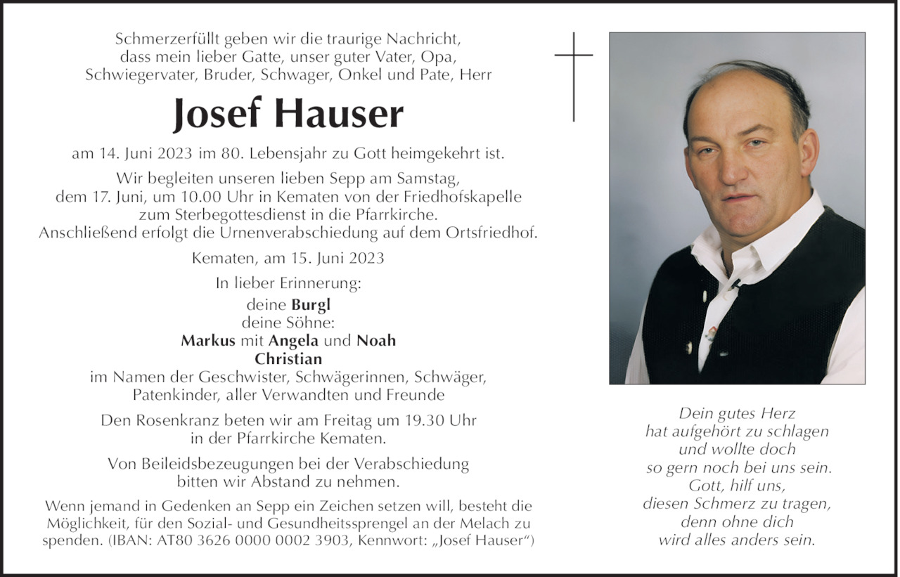 Josef Hauser Bild
