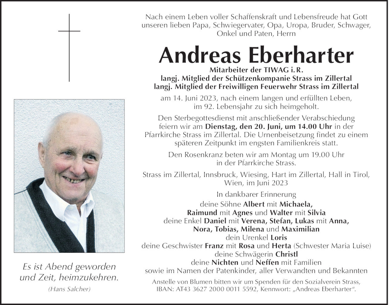 Andreas Eberharter Bild