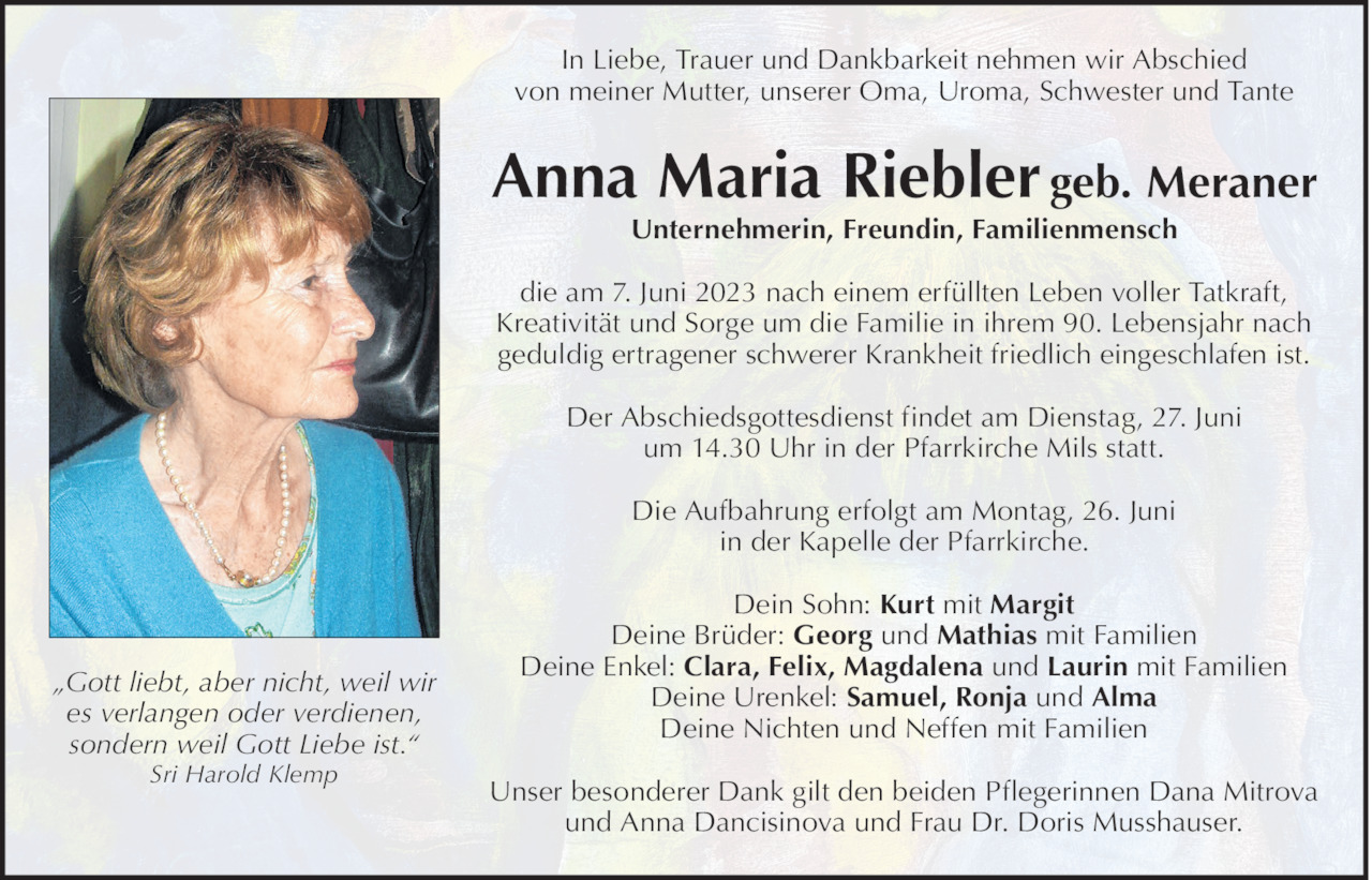 Anna Maria Riebler Bild