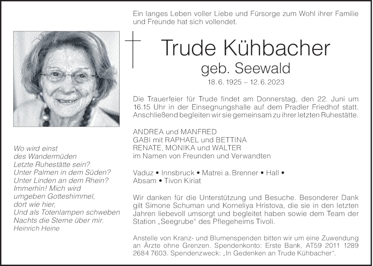 Trude Kühbacher Bild