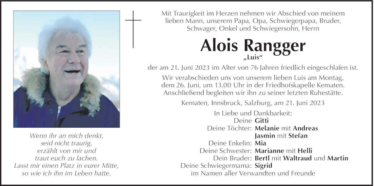 Alois  Rangger Bild