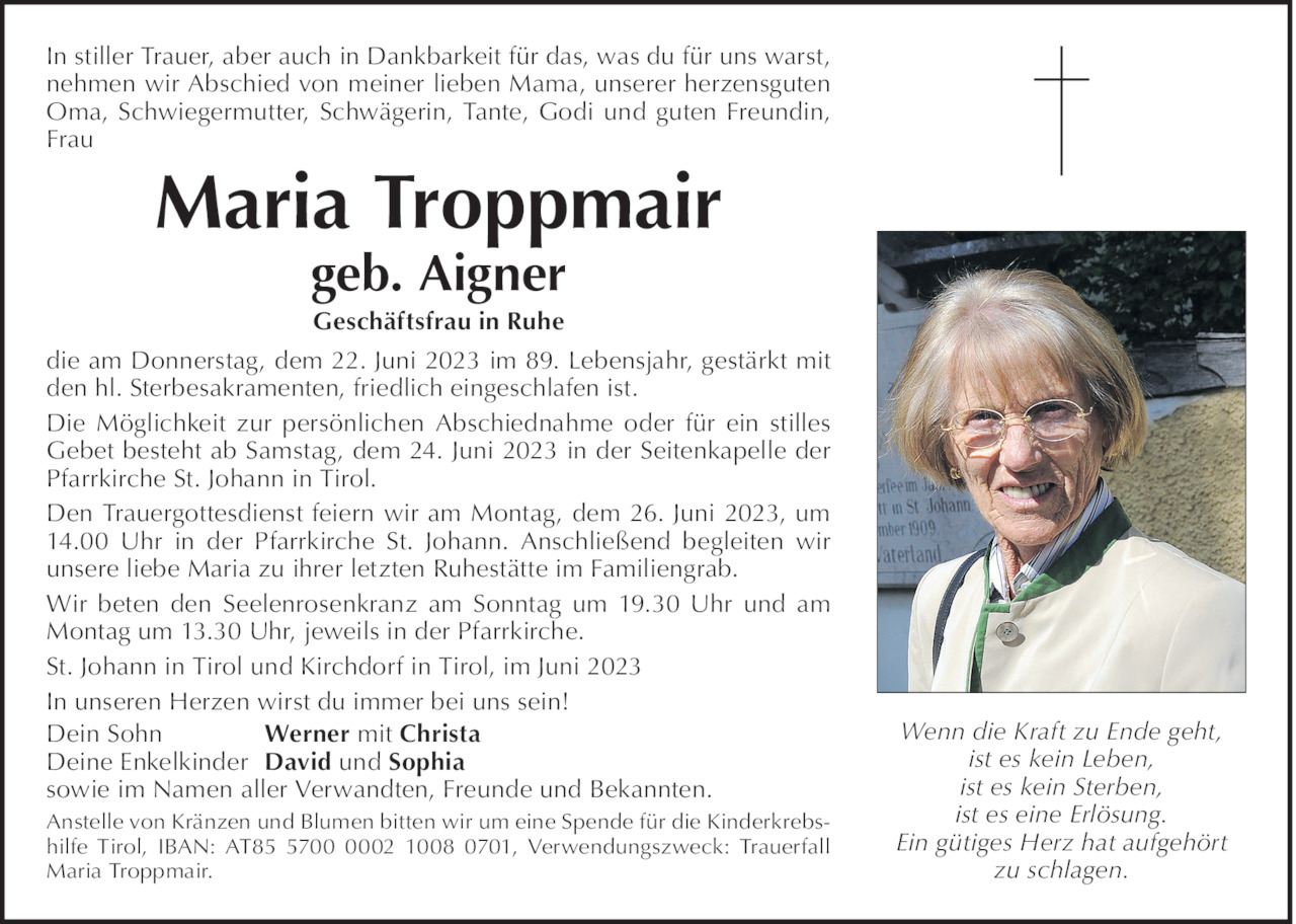 Maria Troppmair Bild