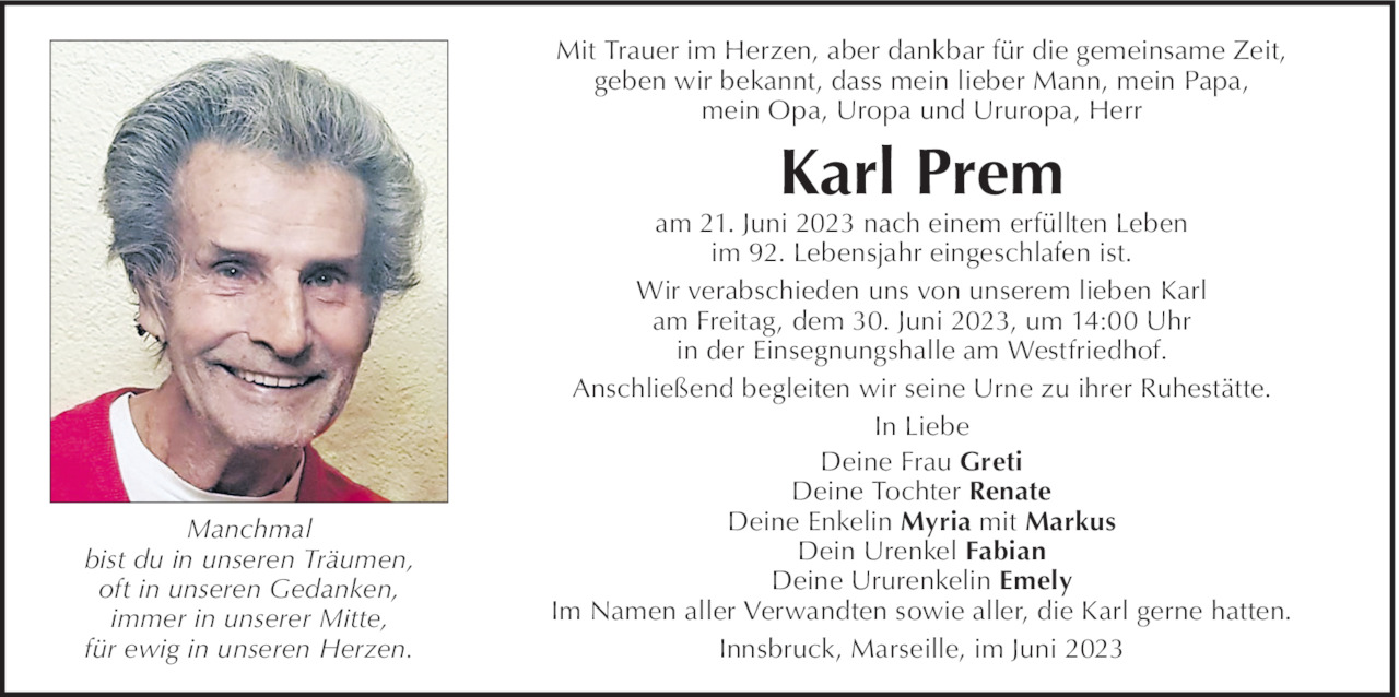 Karl Prem Bild