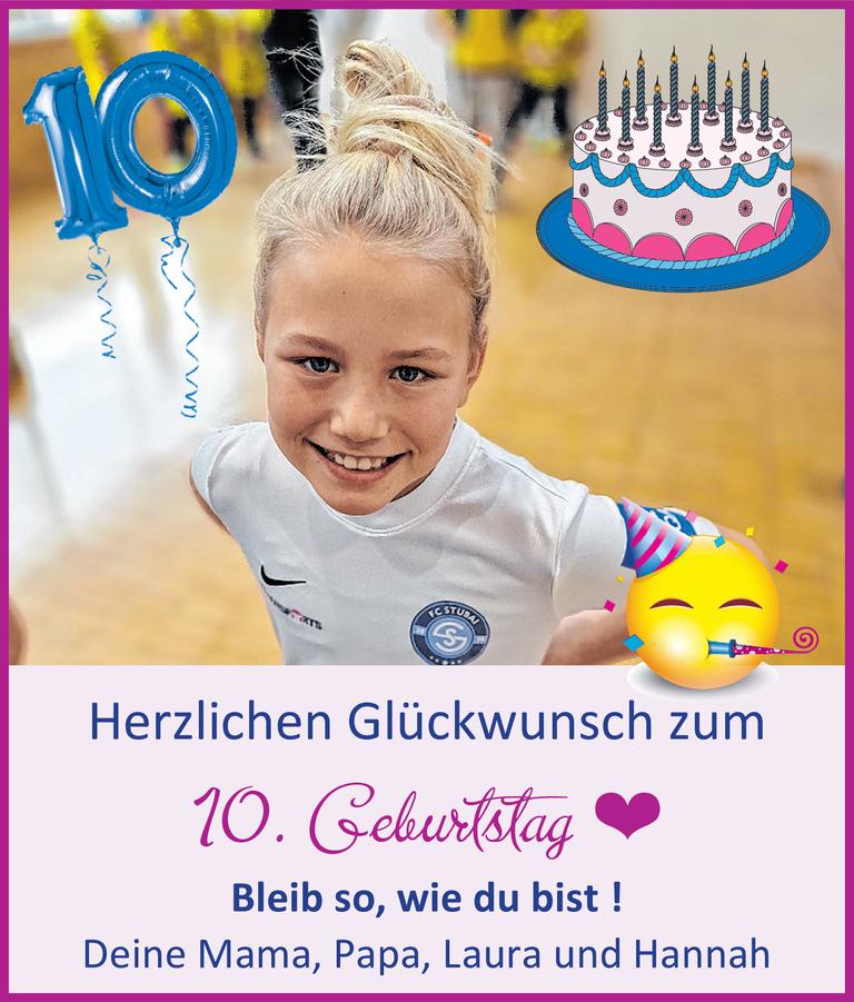 10. Geburtstag Nina Bild