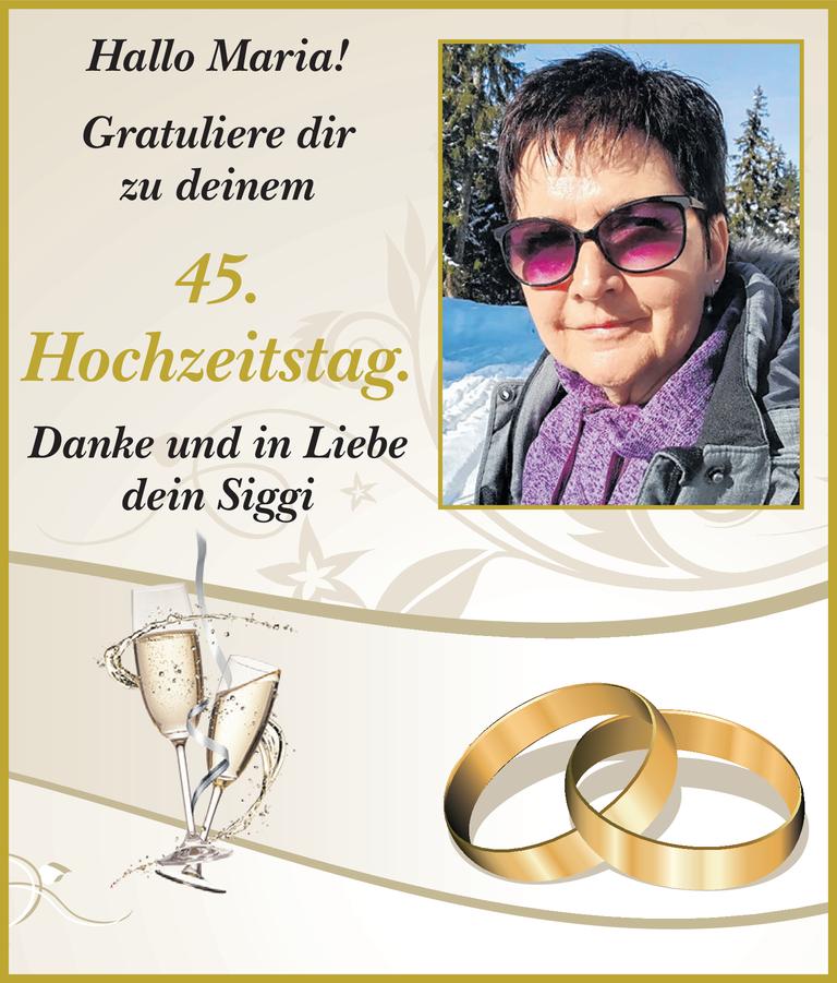 45. Hochzeitstag Bild