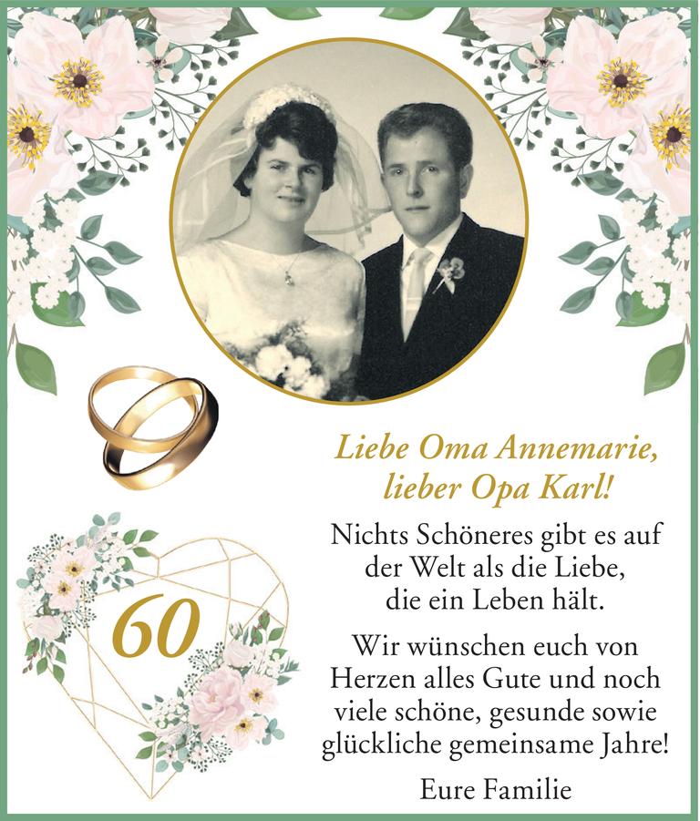 Diamantene Hochzeit Bild