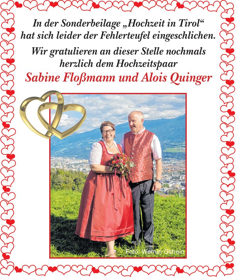 Hochzeit in Tirol Bild