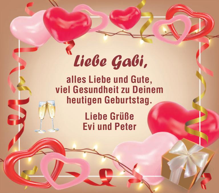 Geburtstag Gabi Bild