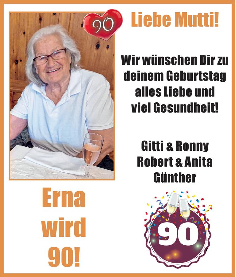 Erna 90. Geburtstag Bild