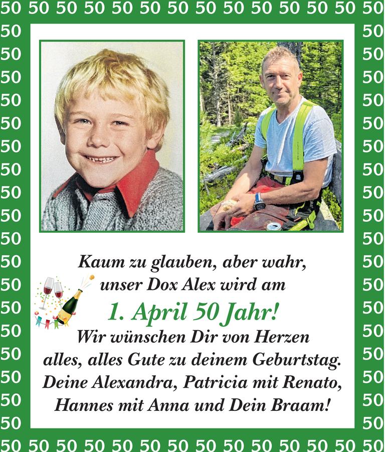 50. Geburtstag Dox Alex Bild