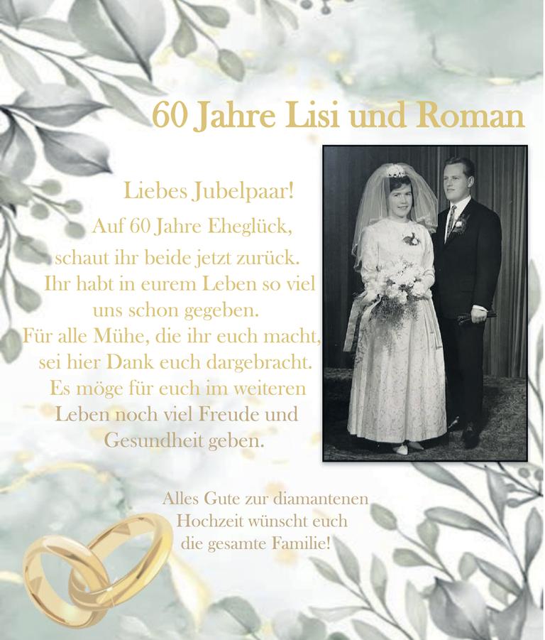 Diamantene Hochzeit Bild
