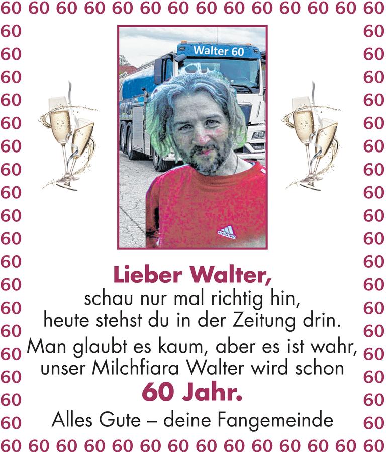 60. Geburtstag Walter Bild