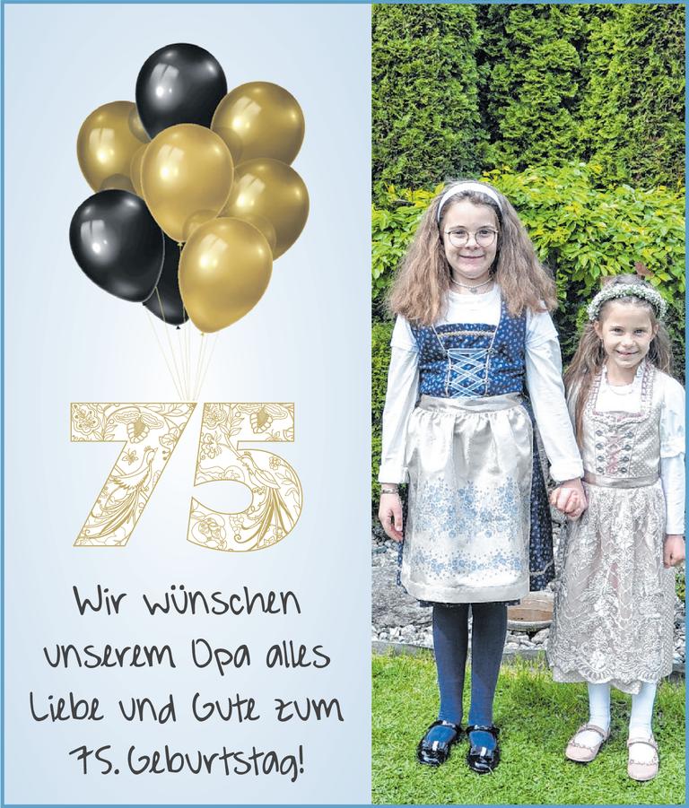 Opa 75. Geburtstag Bild