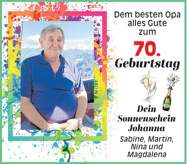 Opa 70. Geburtstag Bild