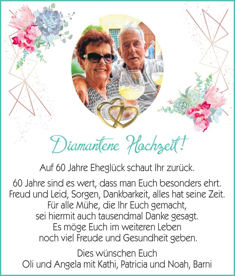 Diamantene Hochzeit Bild