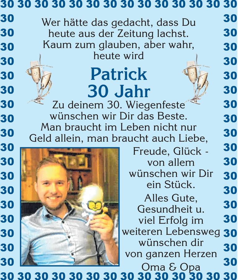 30. Geburtstag Patrick Bild