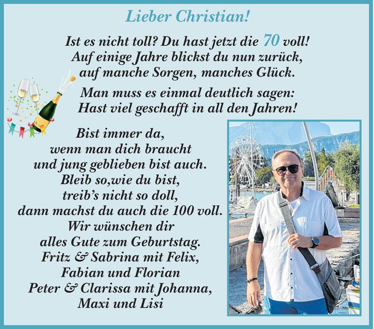 Lieber Christian! Bild