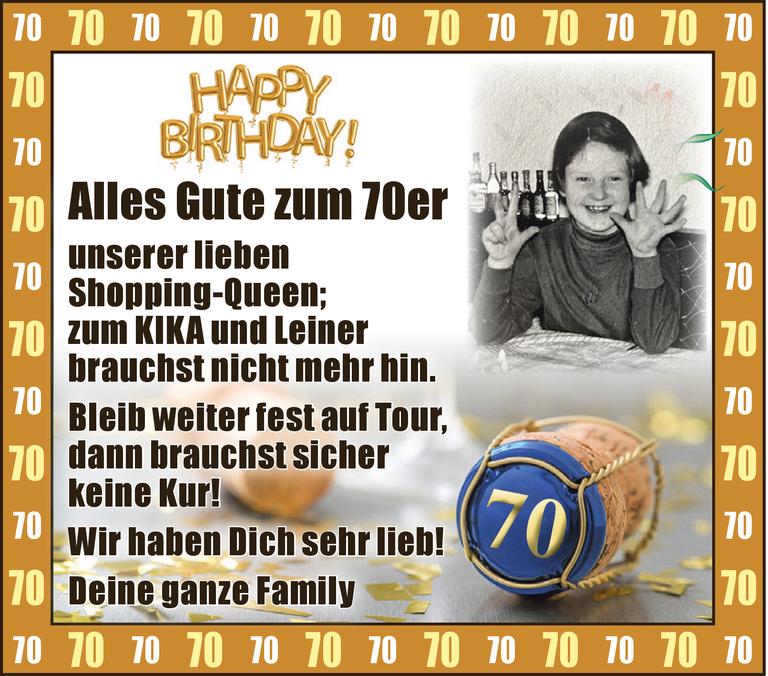 70. Geburtstag