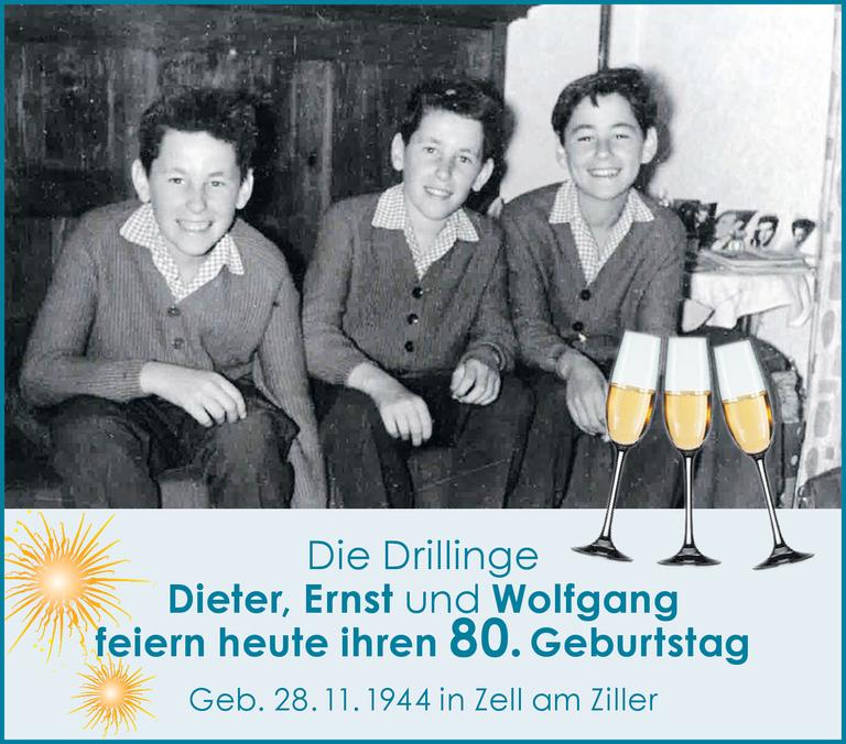 Drillinge Geburtstag Bild
