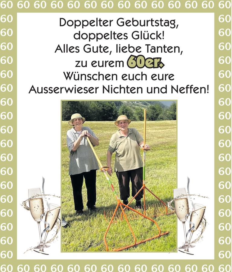 Doppelter Geburtstag 60 Bild