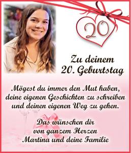 Zu deinem 20.  Bild