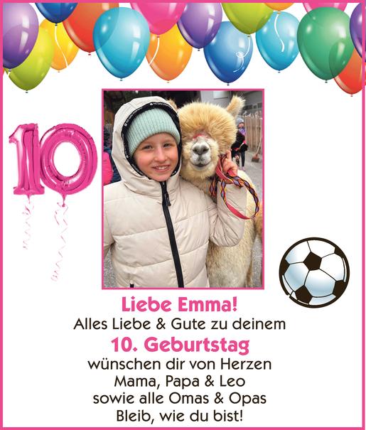 10. Geburtstag Emma Bild