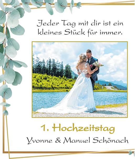 1. Hochzeitstag