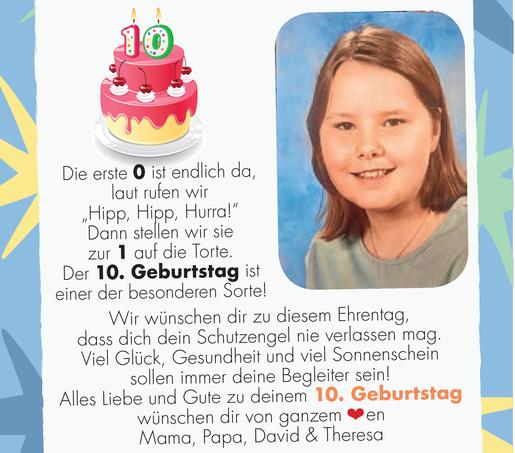 10. Geburtstag Anna Bild