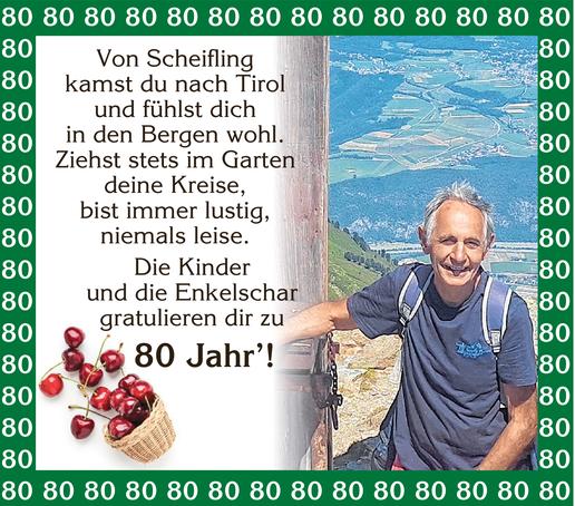 80. Geburtstag  Bild
