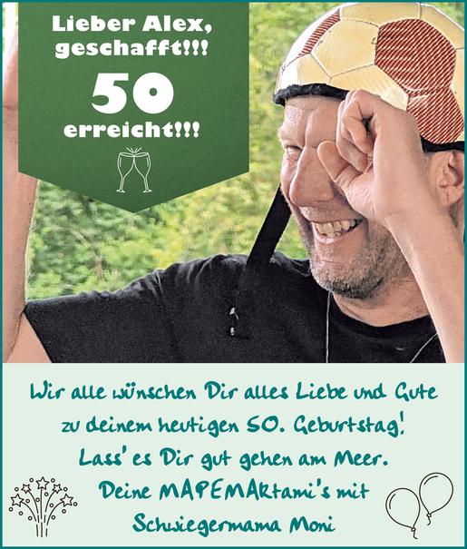 50. Geburtstag Alex