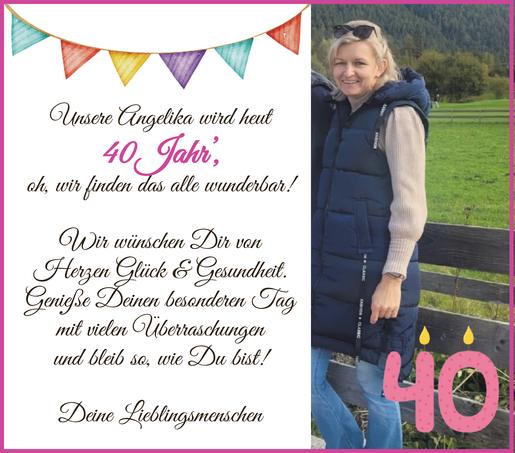 40. Geburtstag Angelika Bild