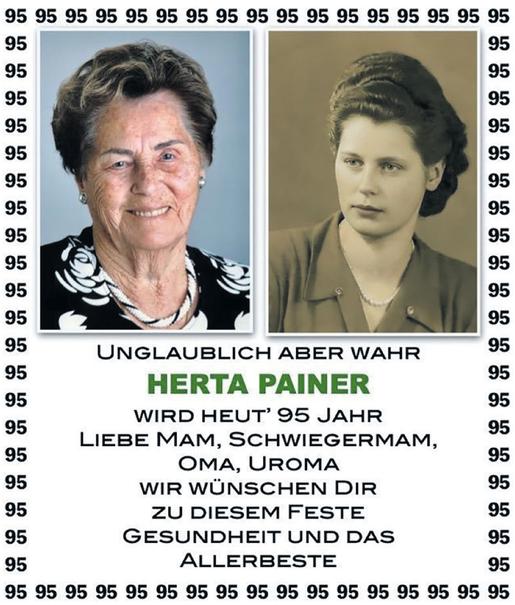 95. Geburtstag Herta Bild