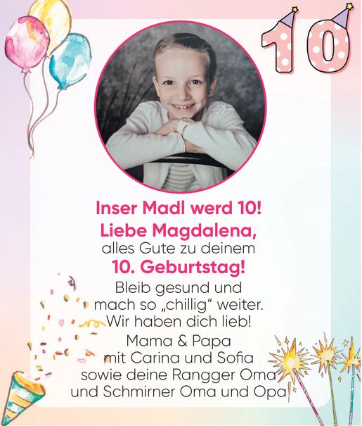 10. Geburtstag Magdalena