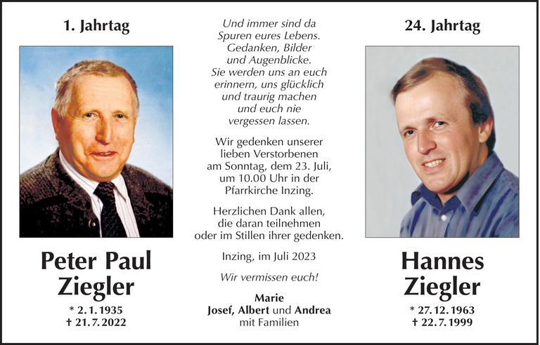 Hannes und Peter Paul Ziegler Bild