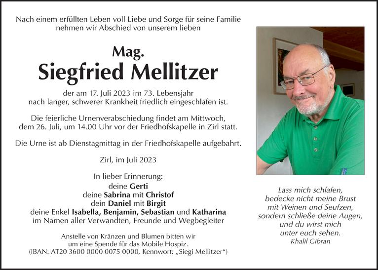 Siegfried Mellitzer Bild