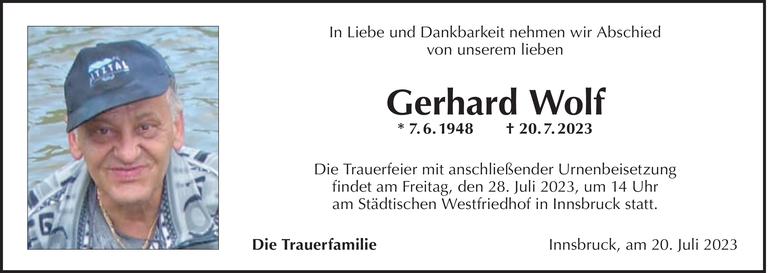 Gerhard Wolf Bild