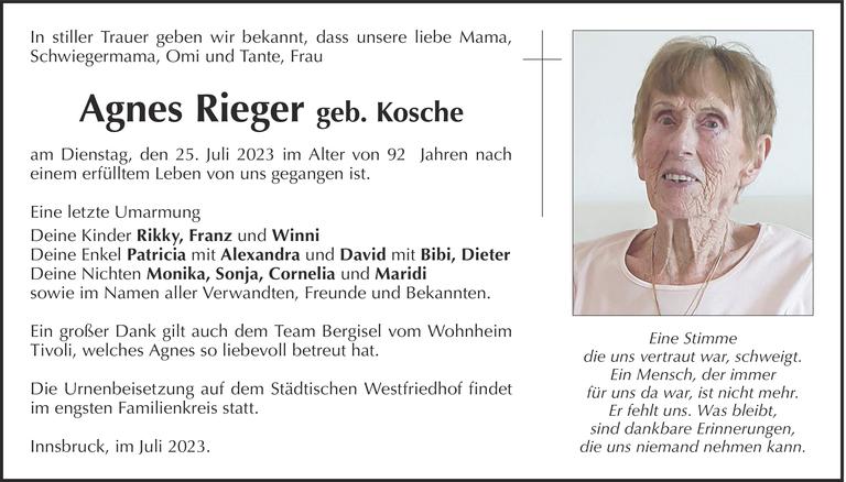 Agnes Rieger Bild