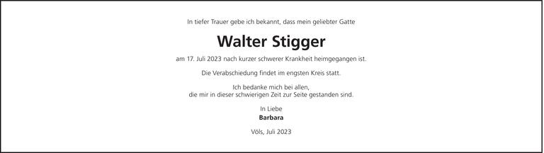 Walter Stigger Bild