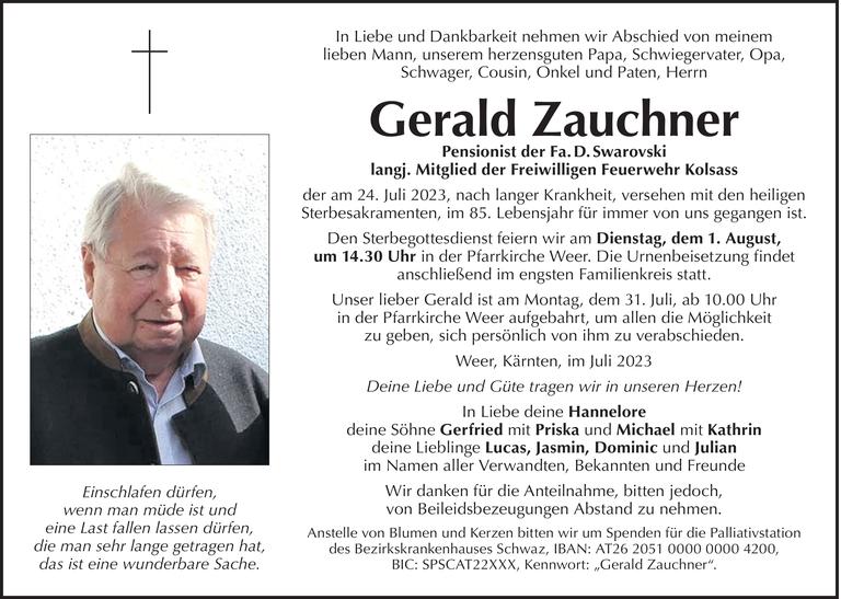Gerald Zauchner Bild