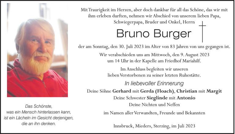Bruno Burger Bild