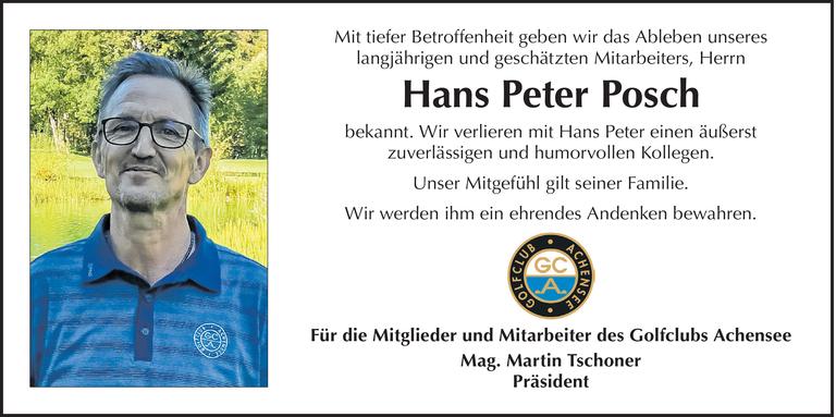 Hans Peter Posch Bild