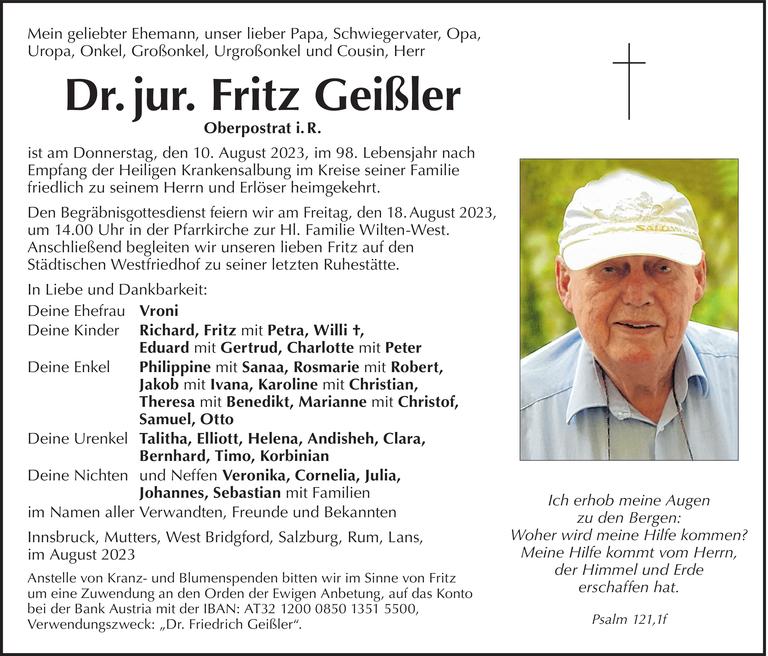 Fritz  Geißler Bild