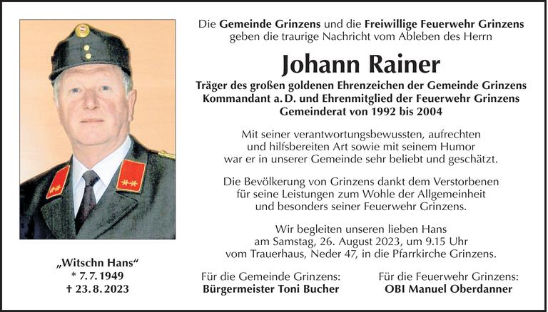 Johann Rainer Bild