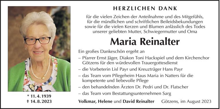 Maria  Reinalter Bild