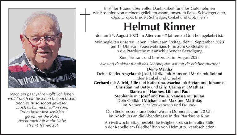 Helmut Rinner Bild