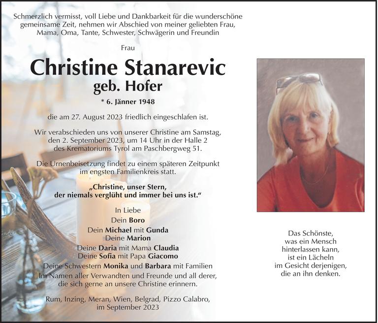 Christine  Stanarevic Bild