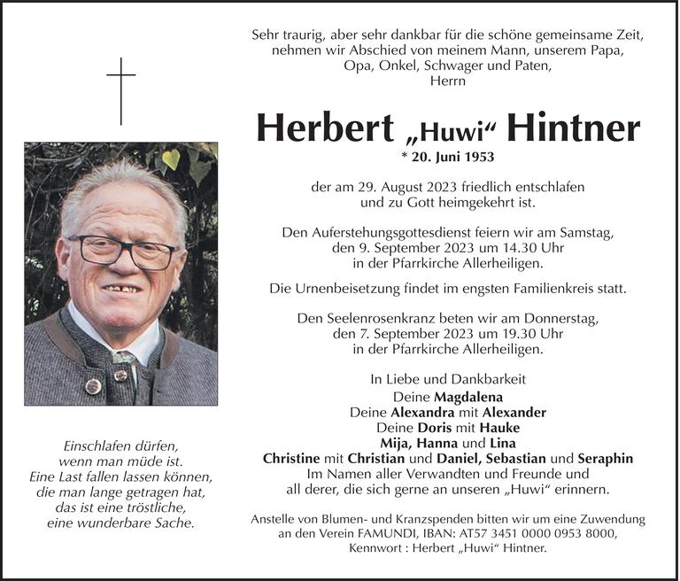Herbert Hintner Bild