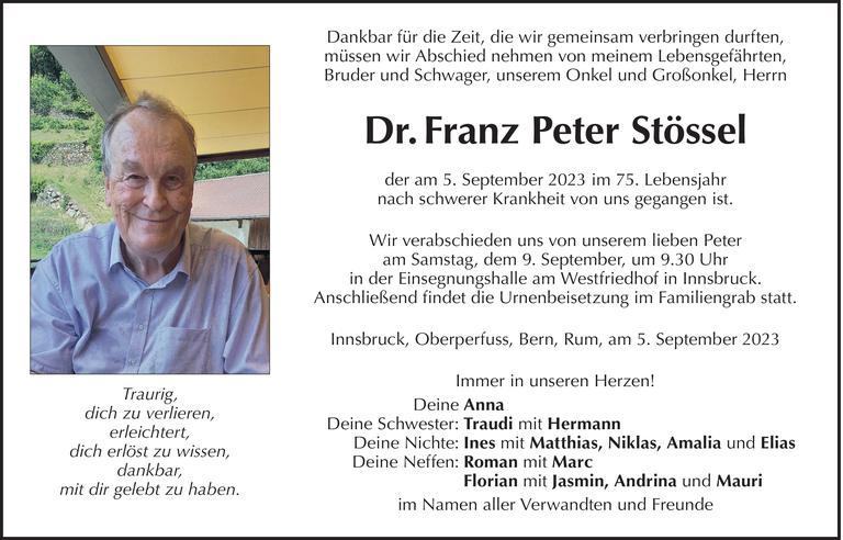Franz Peter Stössel Bild